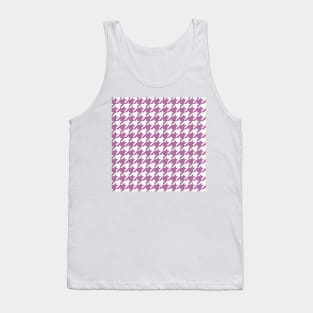 Houndstooth design in bodacious and white Tank Top